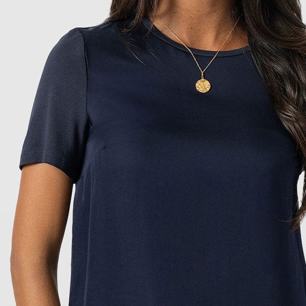 Satin Contrast Panel