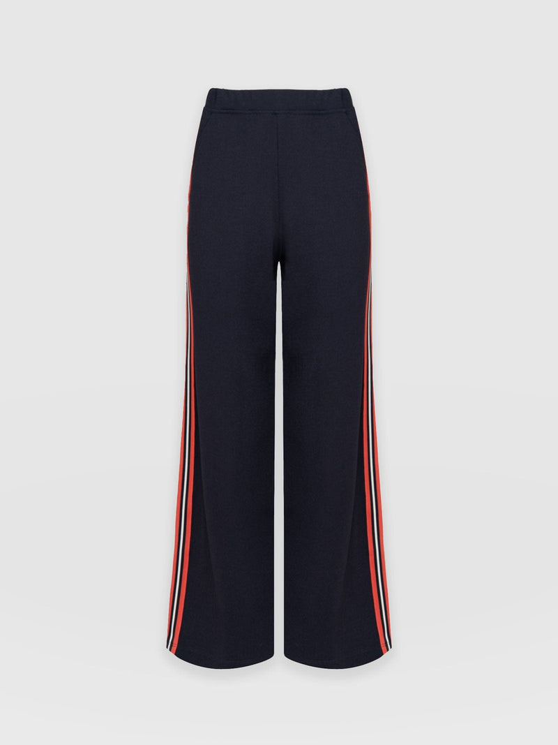 Victory Straight Leg Pant - Navy/Red Stripe