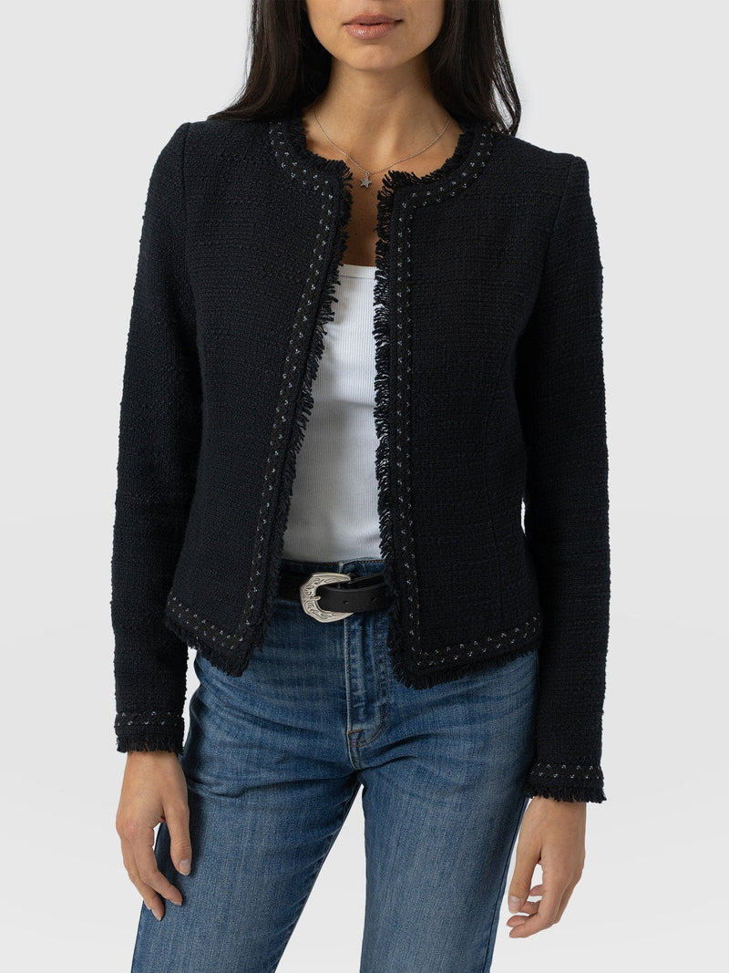 Rayner Jacket - Black Bouclé