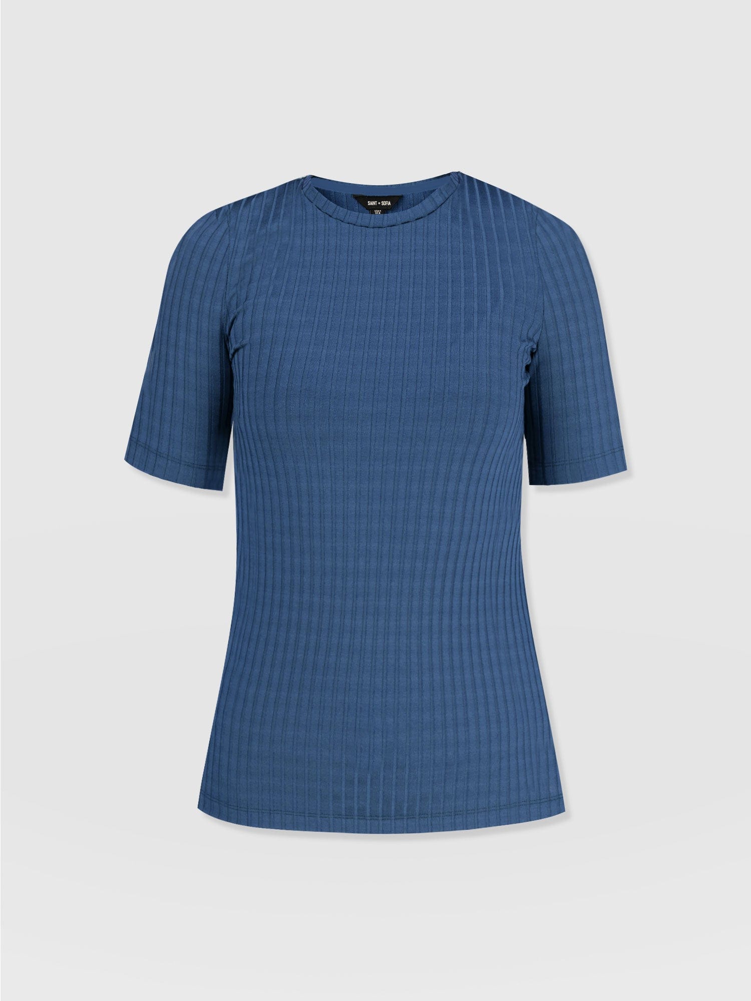 Adaline Tee - Teal Rib