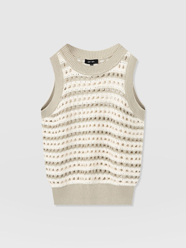 Adler Sleeveless Knit - Beige