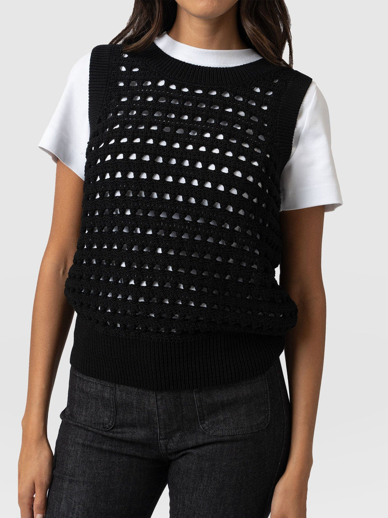 Adler Sleeveless Knit - Black