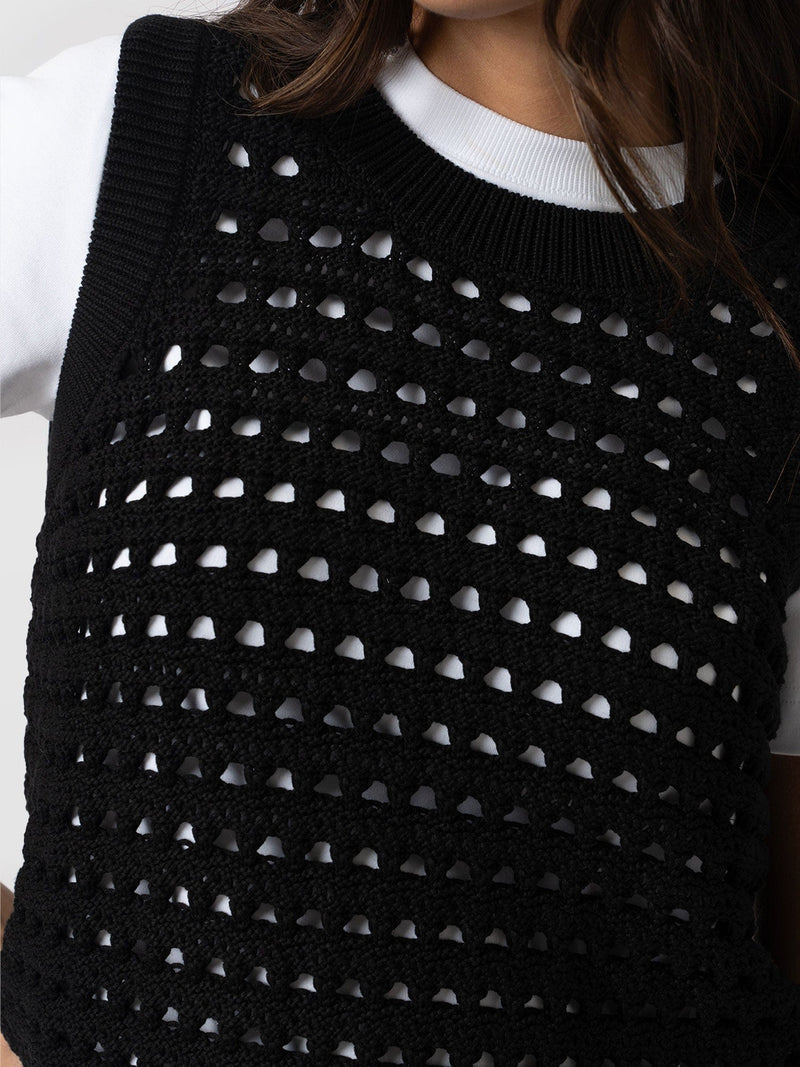 Adler Sleeveless Knit - Black