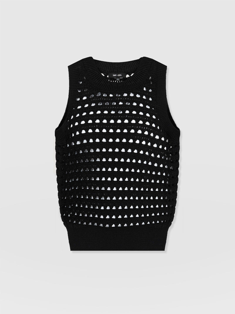 Adler Sleeveless Knit - Black