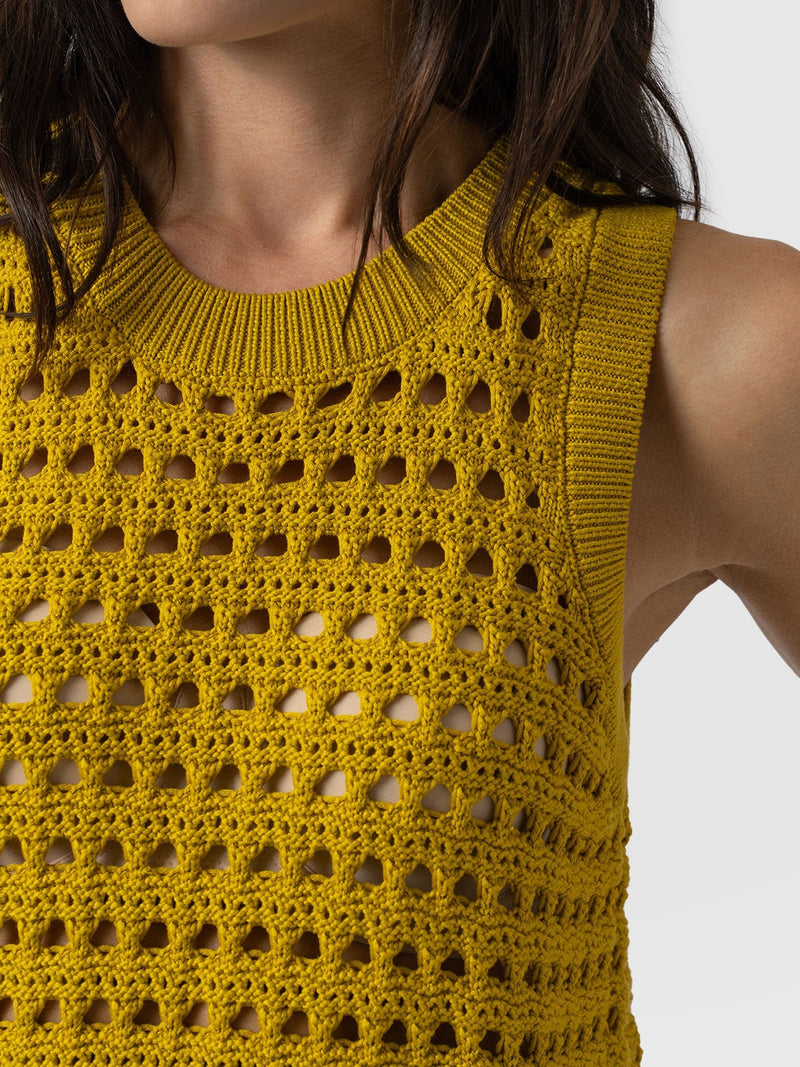 Adler Sleeveless Knit - Mustard