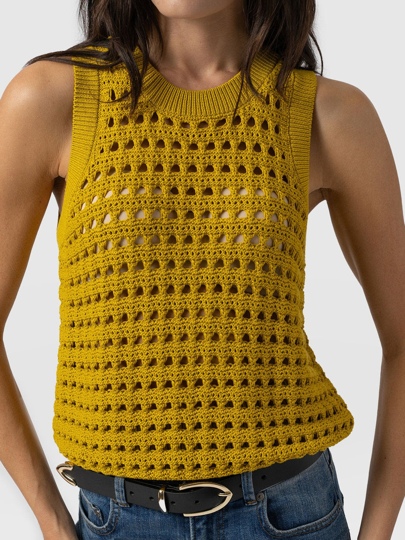 Adler Sleeveless Knit - Mustard