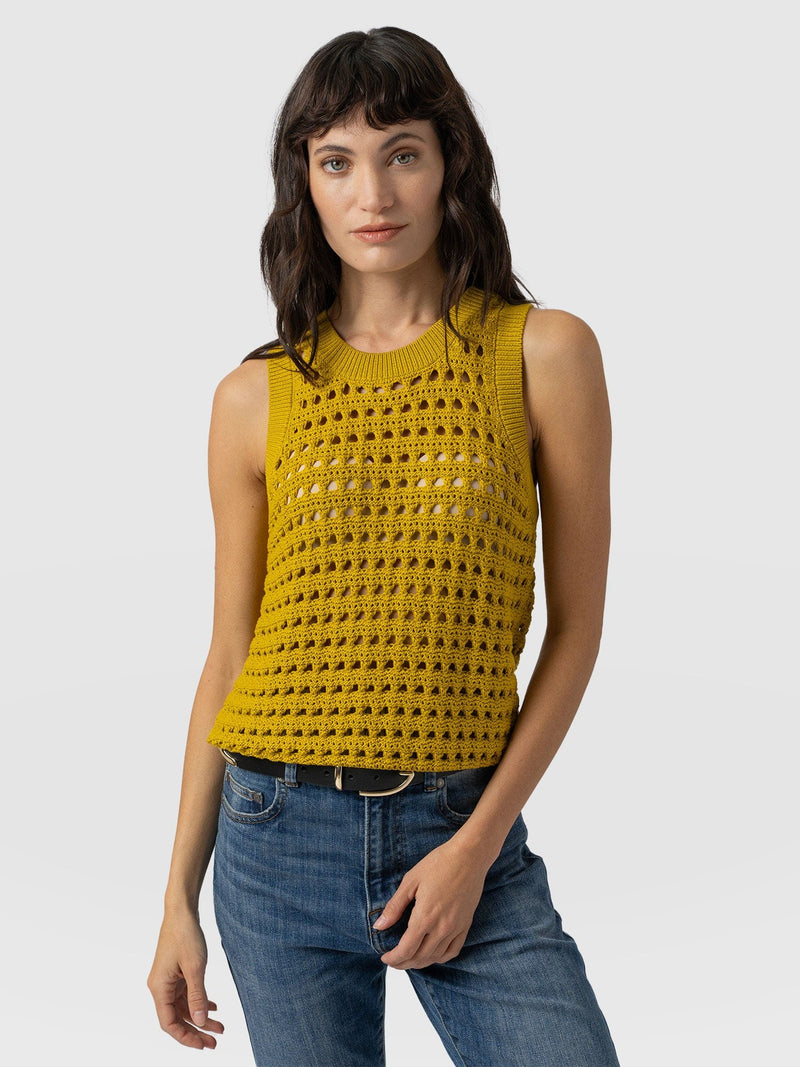 Adler Sleeveless Knit - Mustard