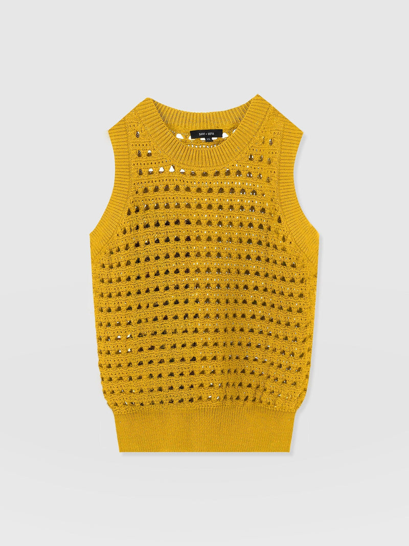 Adler Sleeveless Knit - Mustard