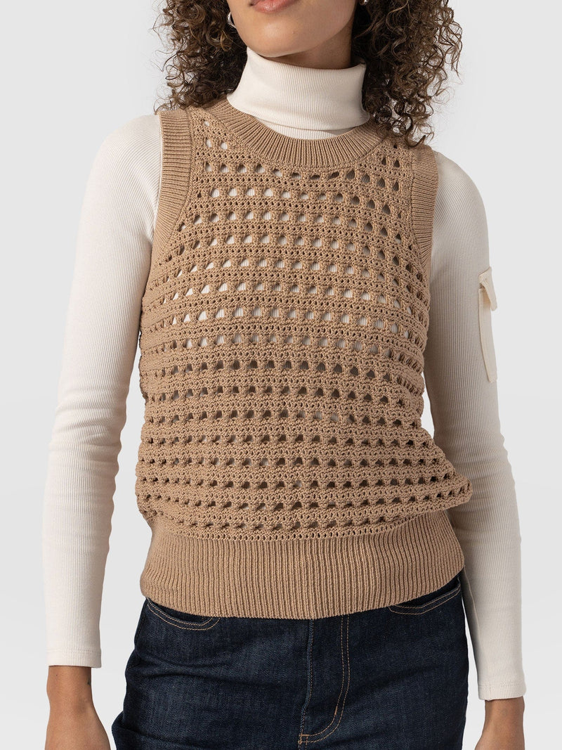 Adler Sleeveless Knit - Tan