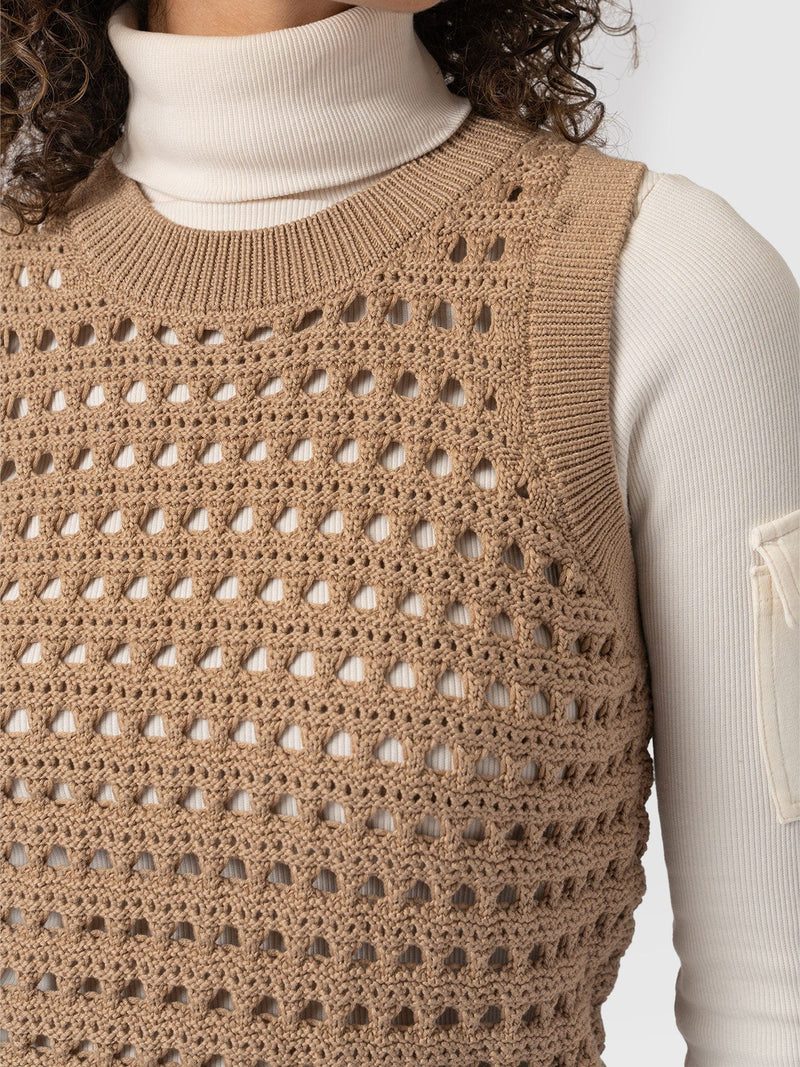 Adler Sleeveless Knit - Tan