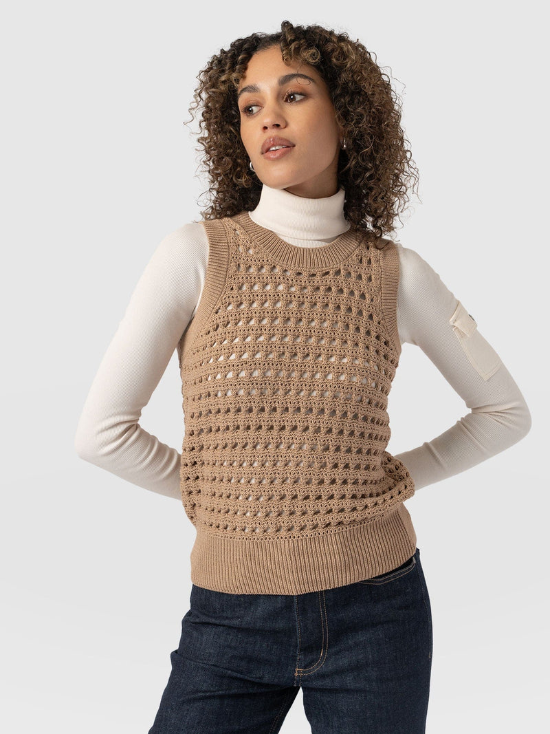 Adler Sleeveless Knit - Tan