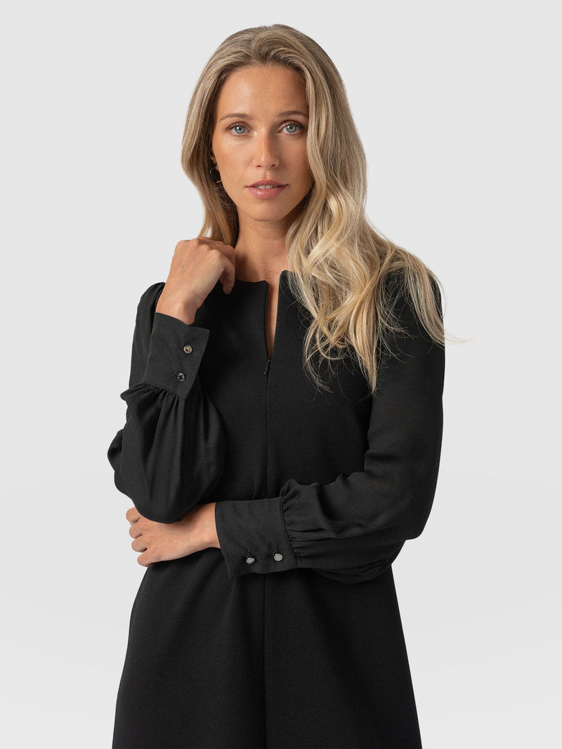 Esme Zip Up Dress - Black