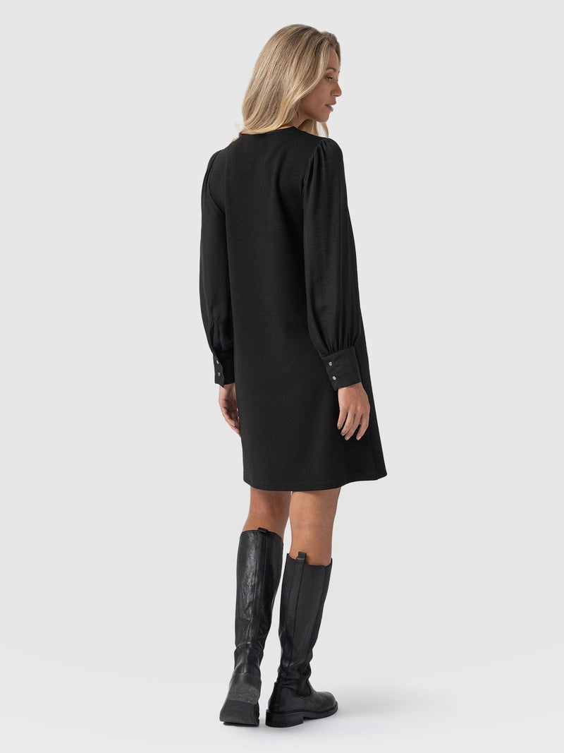 Esme Zip Up Dress - Black