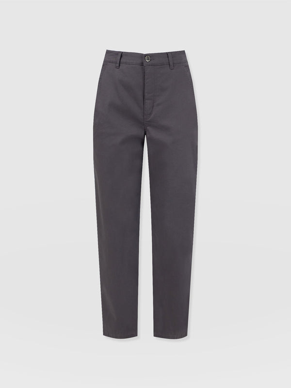 Alma Barrel Leg Chino - Charcoal