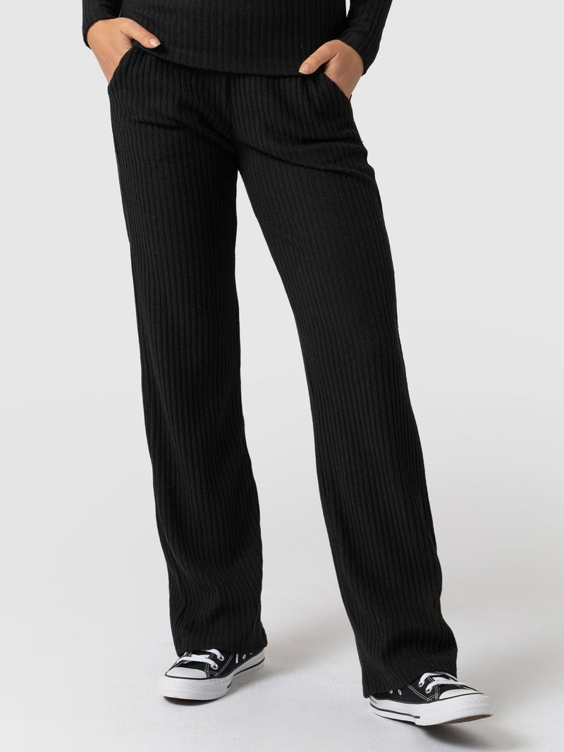 Apartment Pant - Black Rib