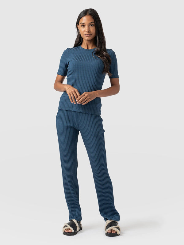 Apartment Pant - Teal Rib