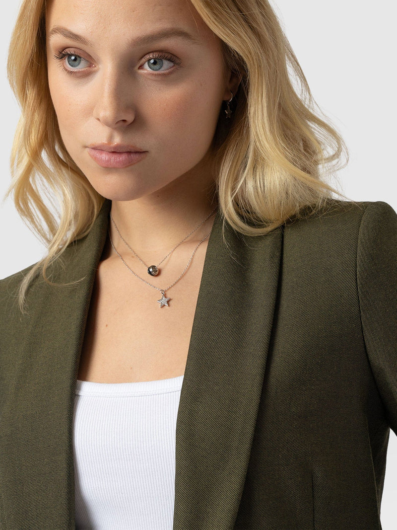 Argent Blazer - Khaki