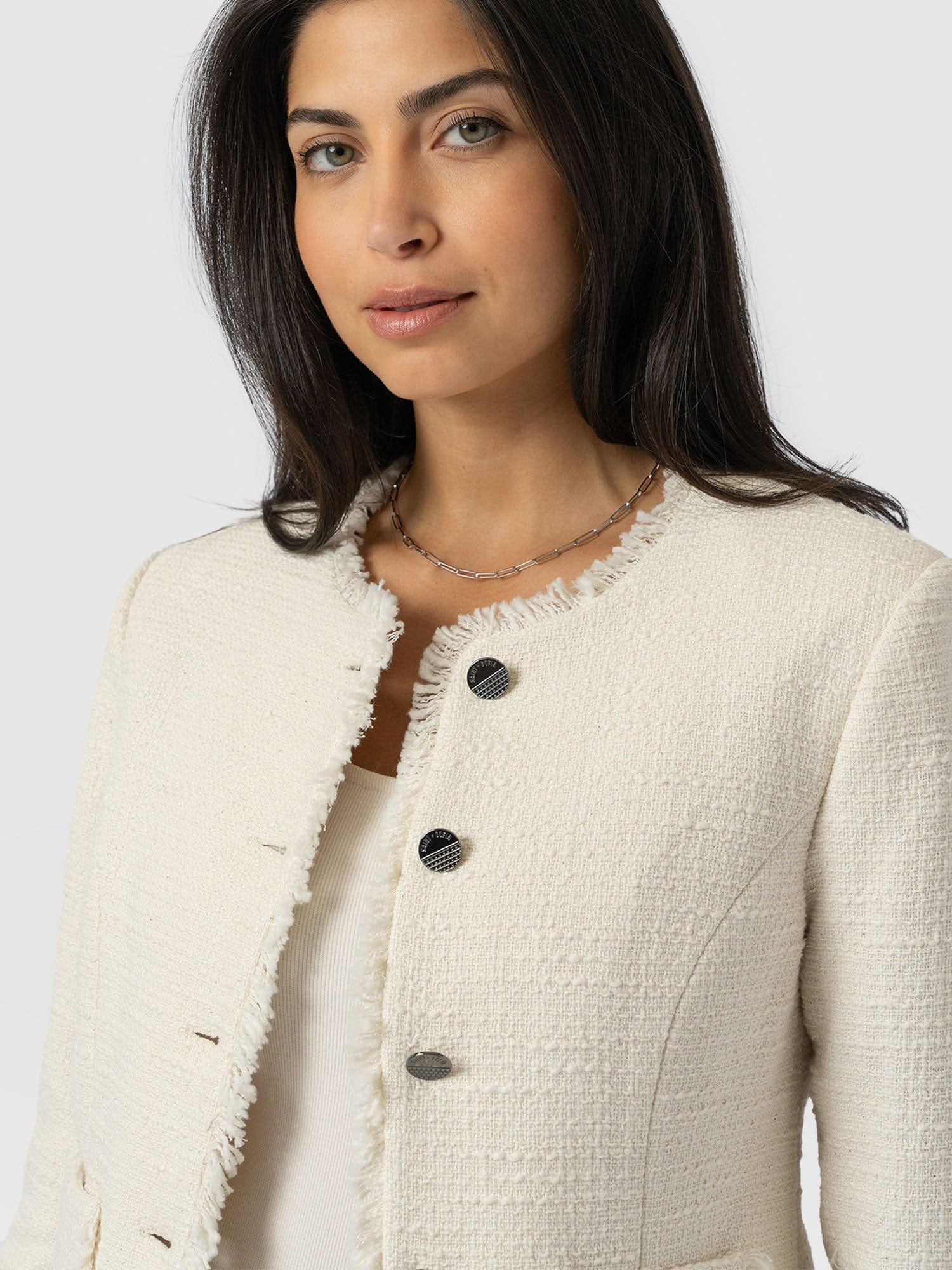 Ashby Jacket - Cream - Women's Jackets | Saint + Sofia® UK