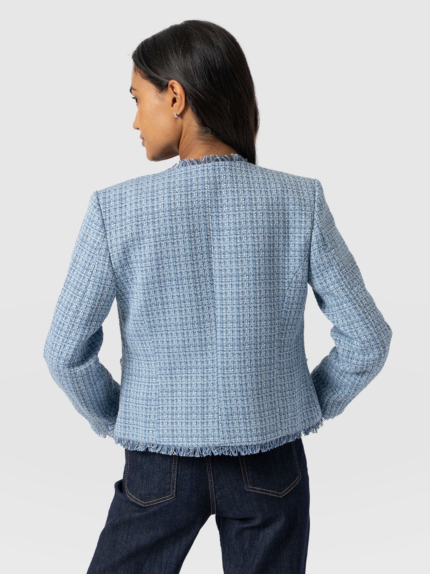 Ashby Jacket Pale Blue - Women's Jackets | Saint + Sofia® UK