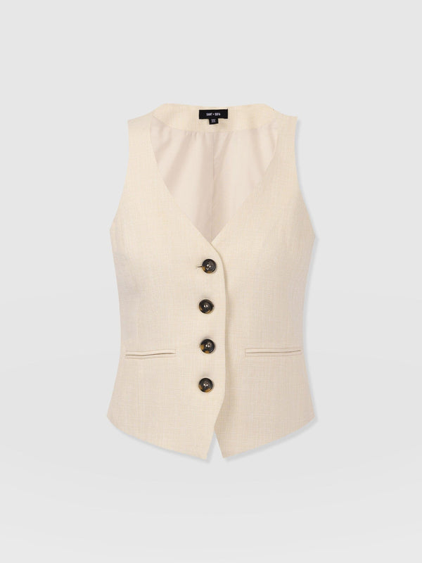 Astrid Waistcoat - Cream