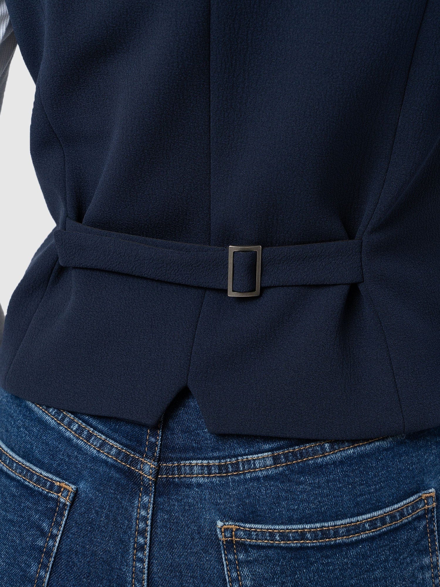 Astrid Waistcoat - Navy - Women's Jackets | Saint + Sofia? UK