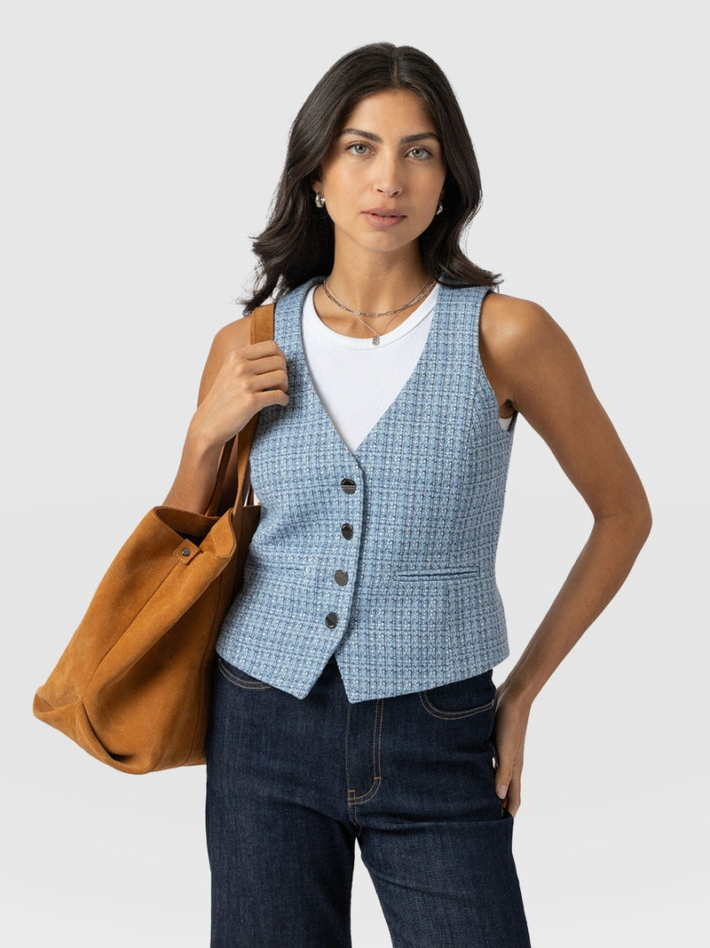 Astrid Waistcoat - Pale Blue