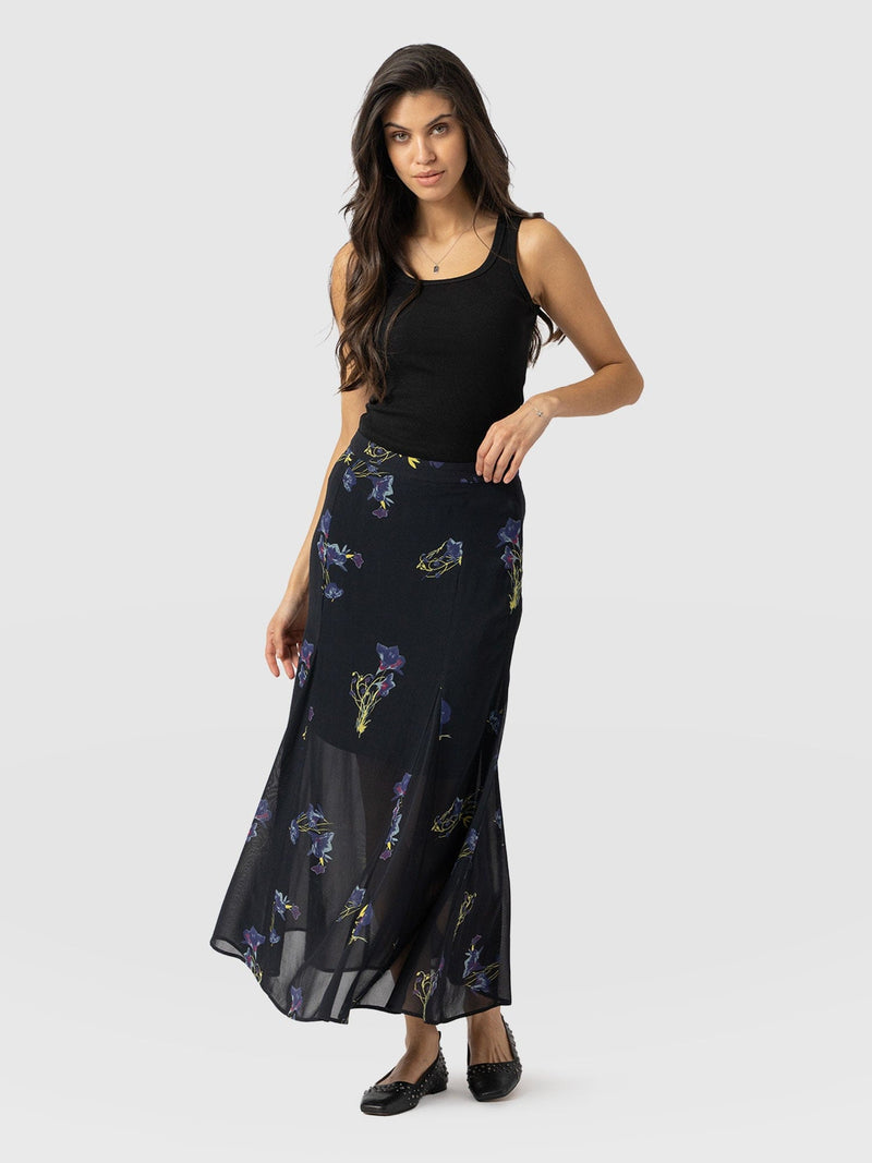 Audrey Skirt - Blue Lily Gardens