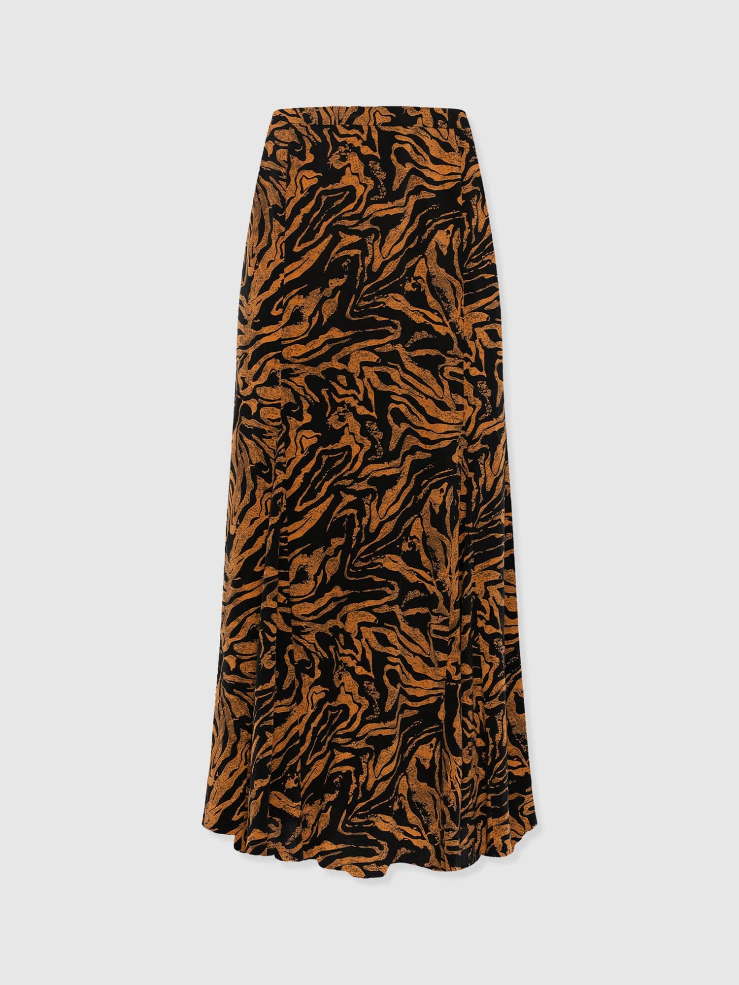 Audrey Skirt - Brown Zebra - Women's Skirts | Saint + Sofia® UK