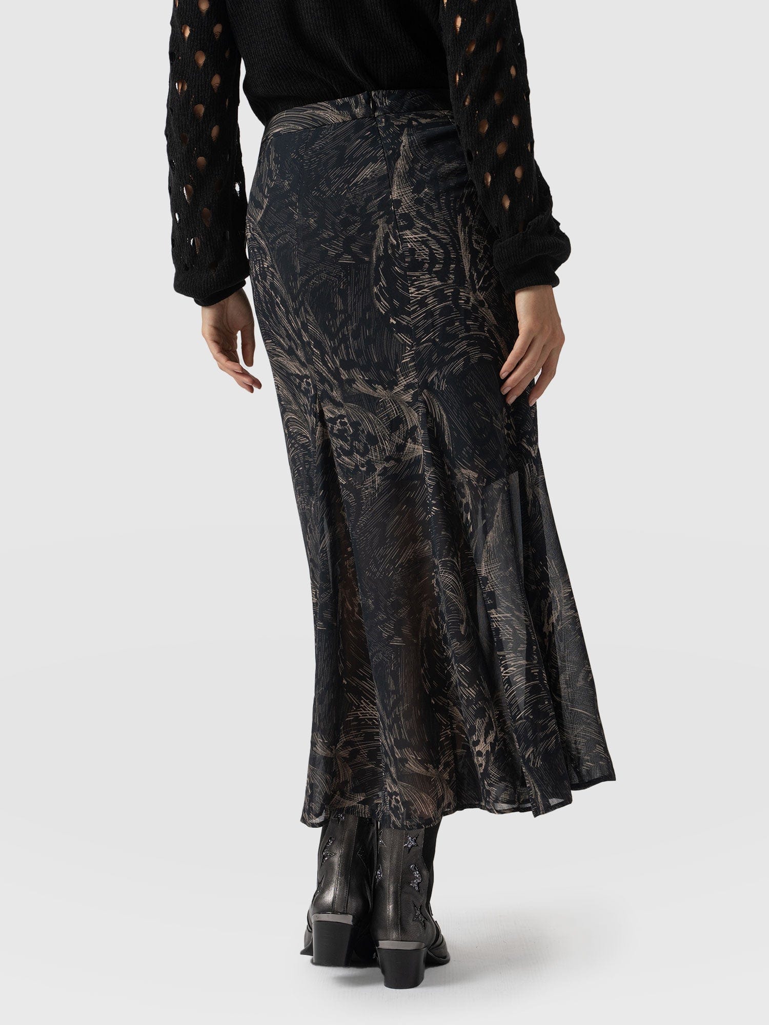 Audrey Skirt Spot Feather - Women's Skirts | Saint + Sofia® UK