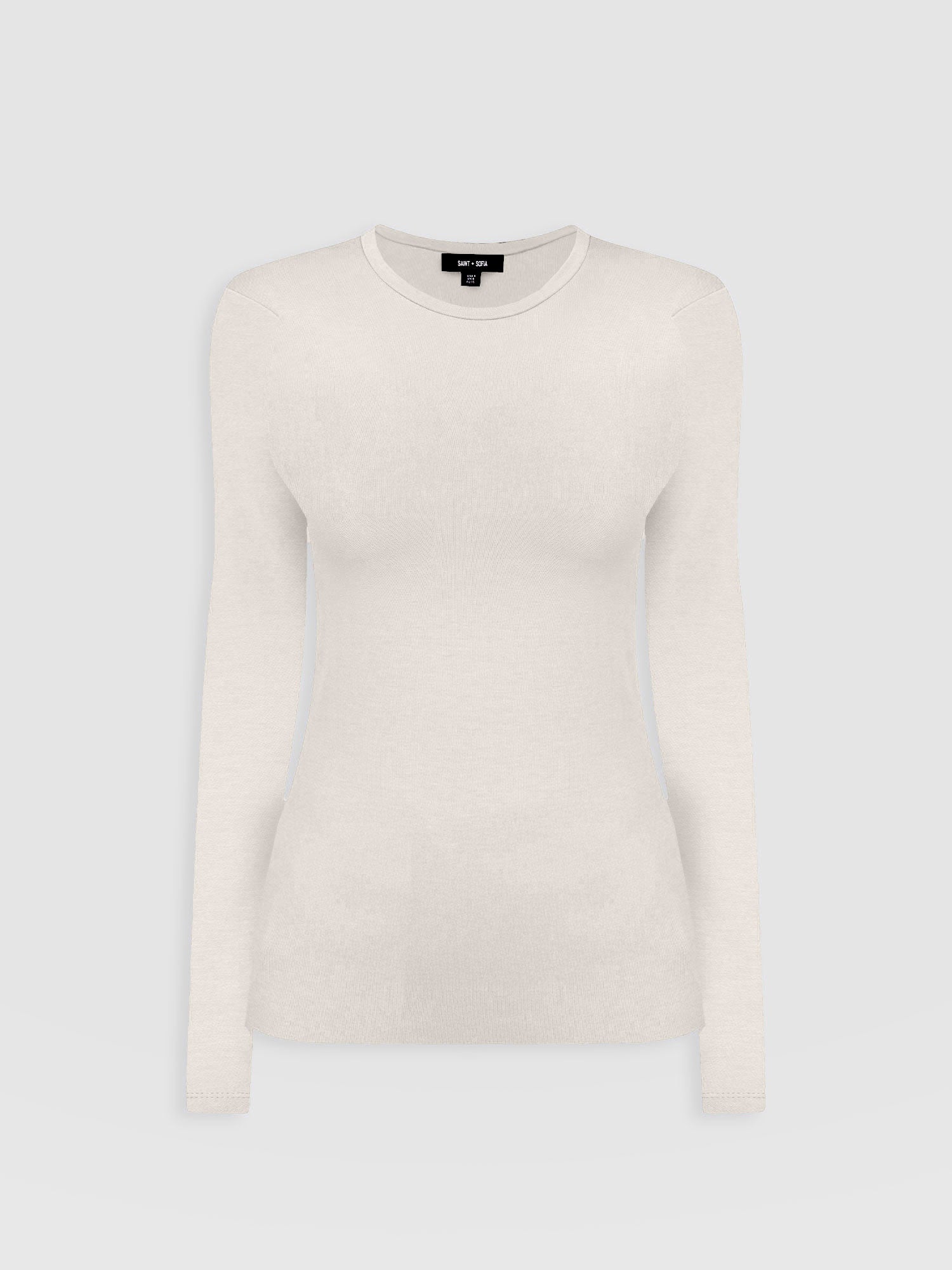 Austen Crew Neck Tee Cream - Women's T-Shirts | Saint + Sofia® UK