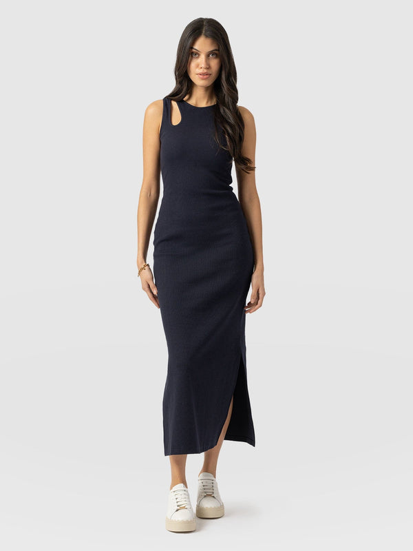 Axel Cut Out Dress - Navy