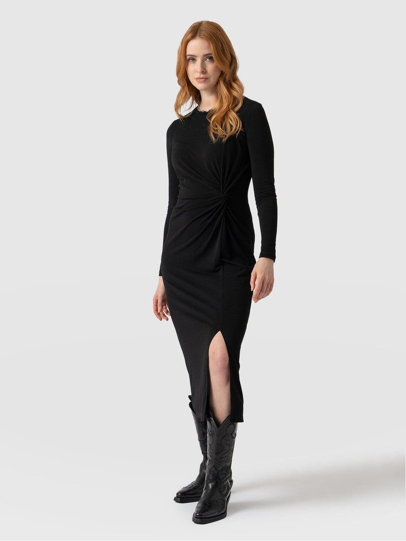 Bailey Knot Dress - Black