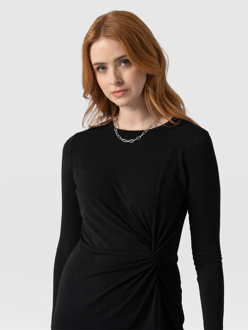 Bailey Knot Dress - Black