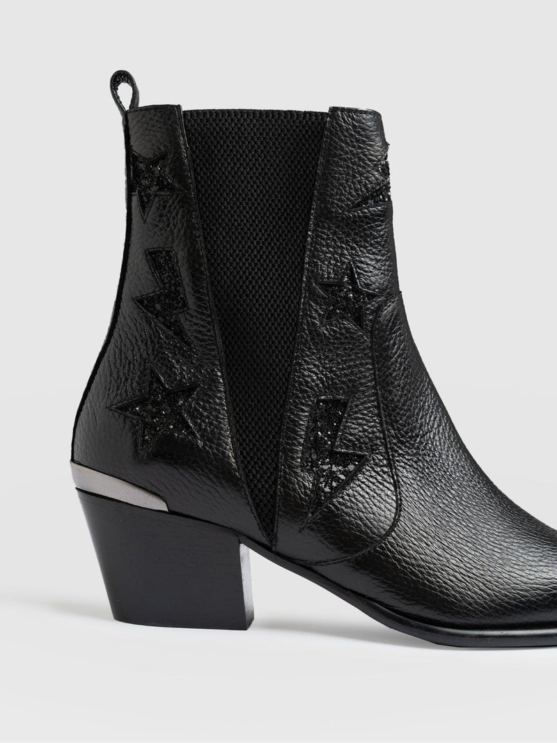 Billie Rock Boot - Black