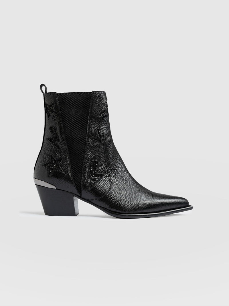 Billie Rock Boot - Black