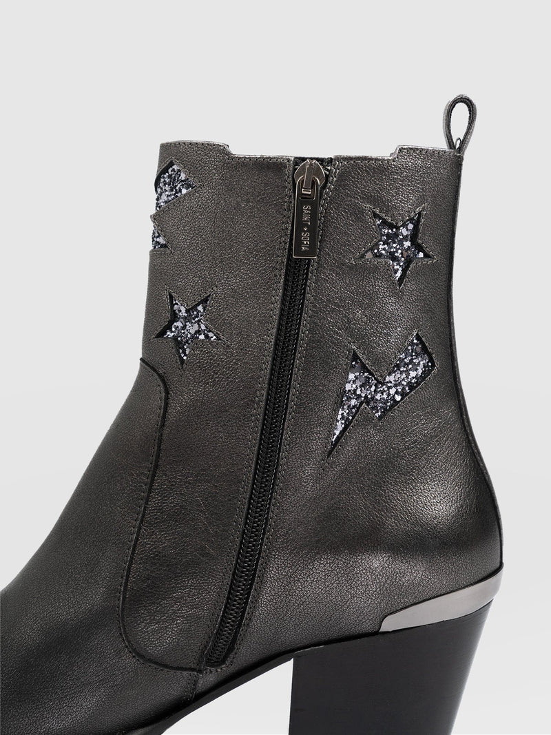 Billie Rock Boot - Gunmetal