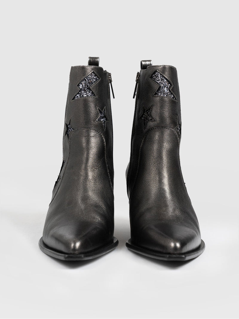 Billie Rock Boot - Gunmetal