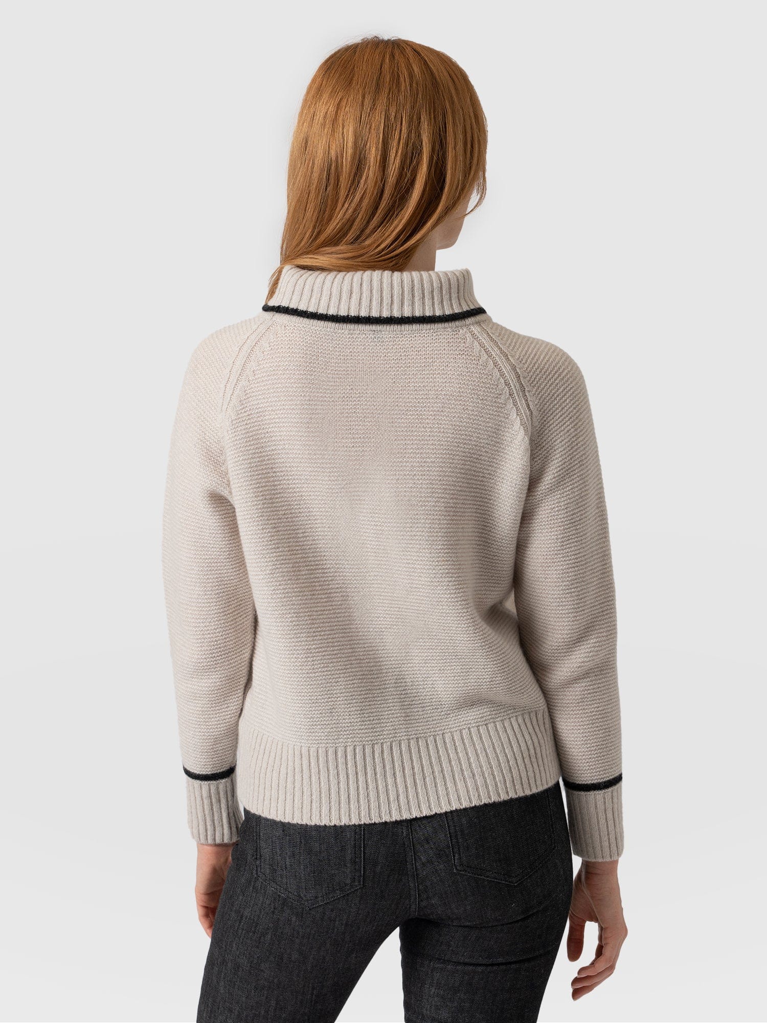 Blake Cashmere Skull Jumper Cream - Women's Jumper | Saint + Sofia® UK