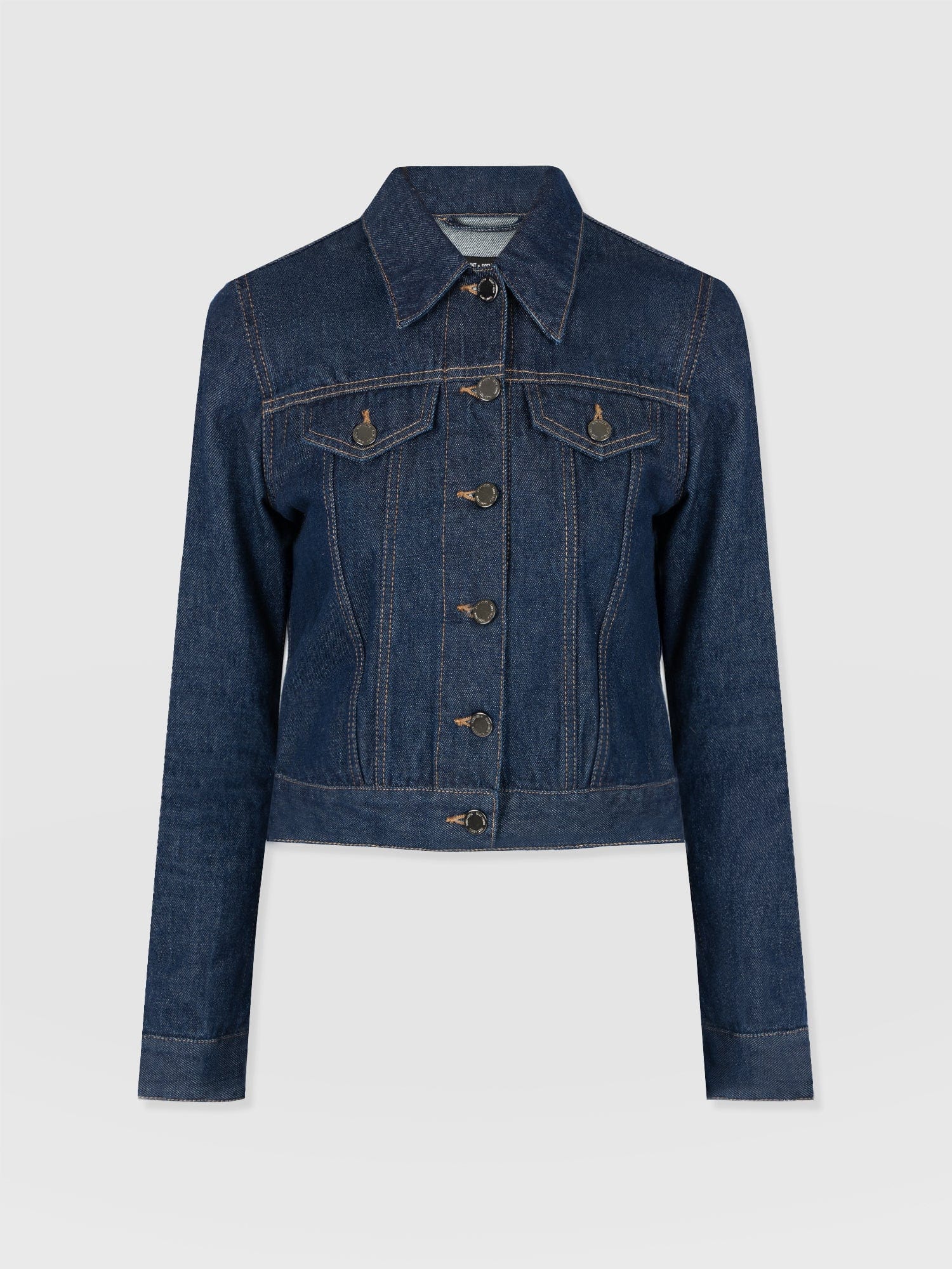Bowie Denim Jacket - Indigo Blue - Women's Jackets | Saint + Sofia® UK