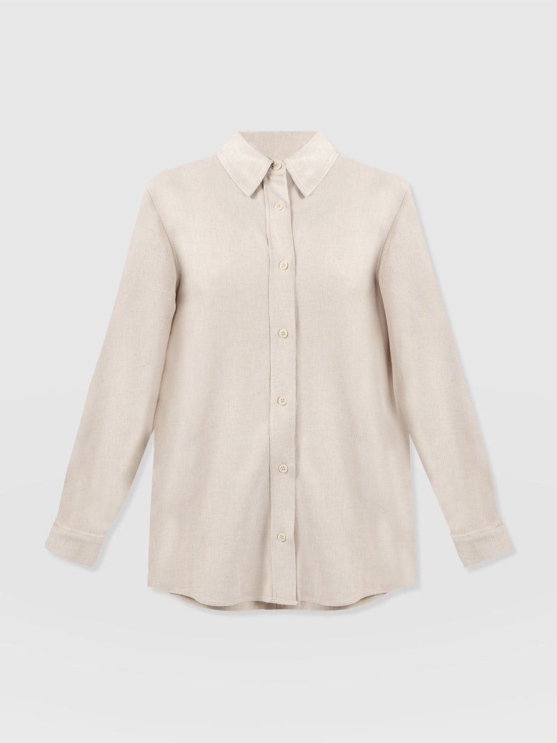 Boyfriend Shirt - Oatmeal