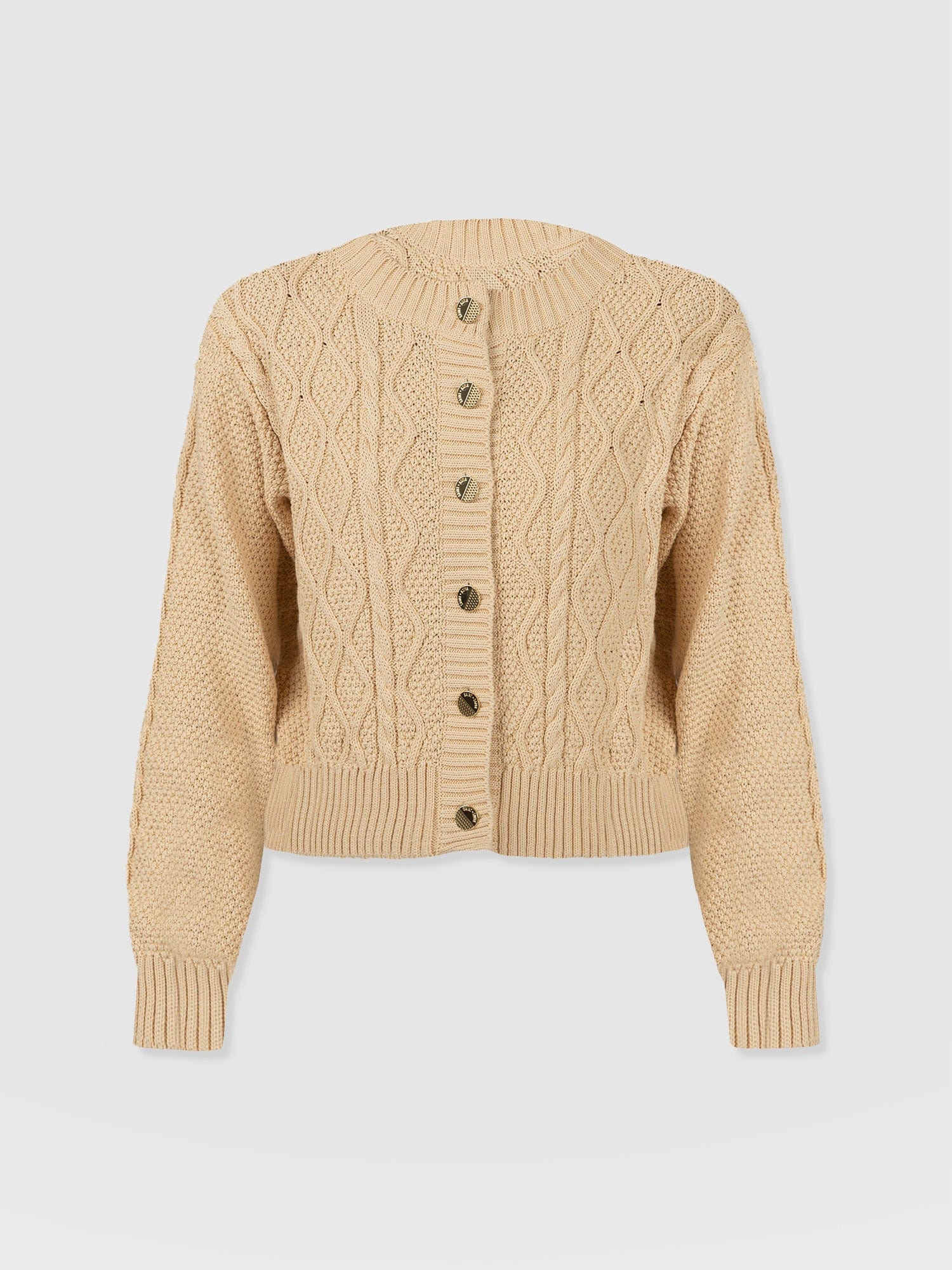 Bronte Cable Cardigan - Yellow