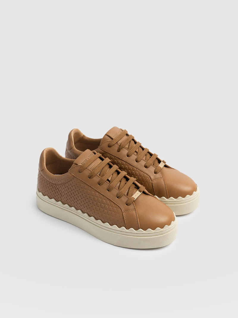 Brook Scallop Trainer - Tan