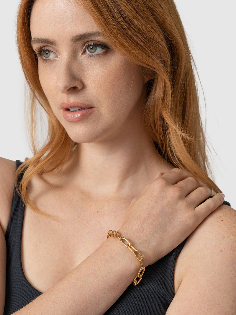 Cable Chain Bracelet - Gold