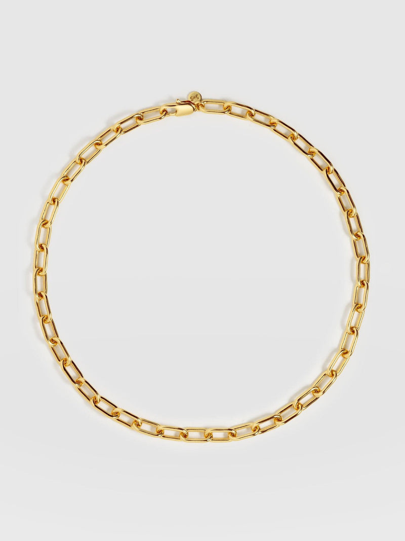 Cable Chain Necklace - Gold