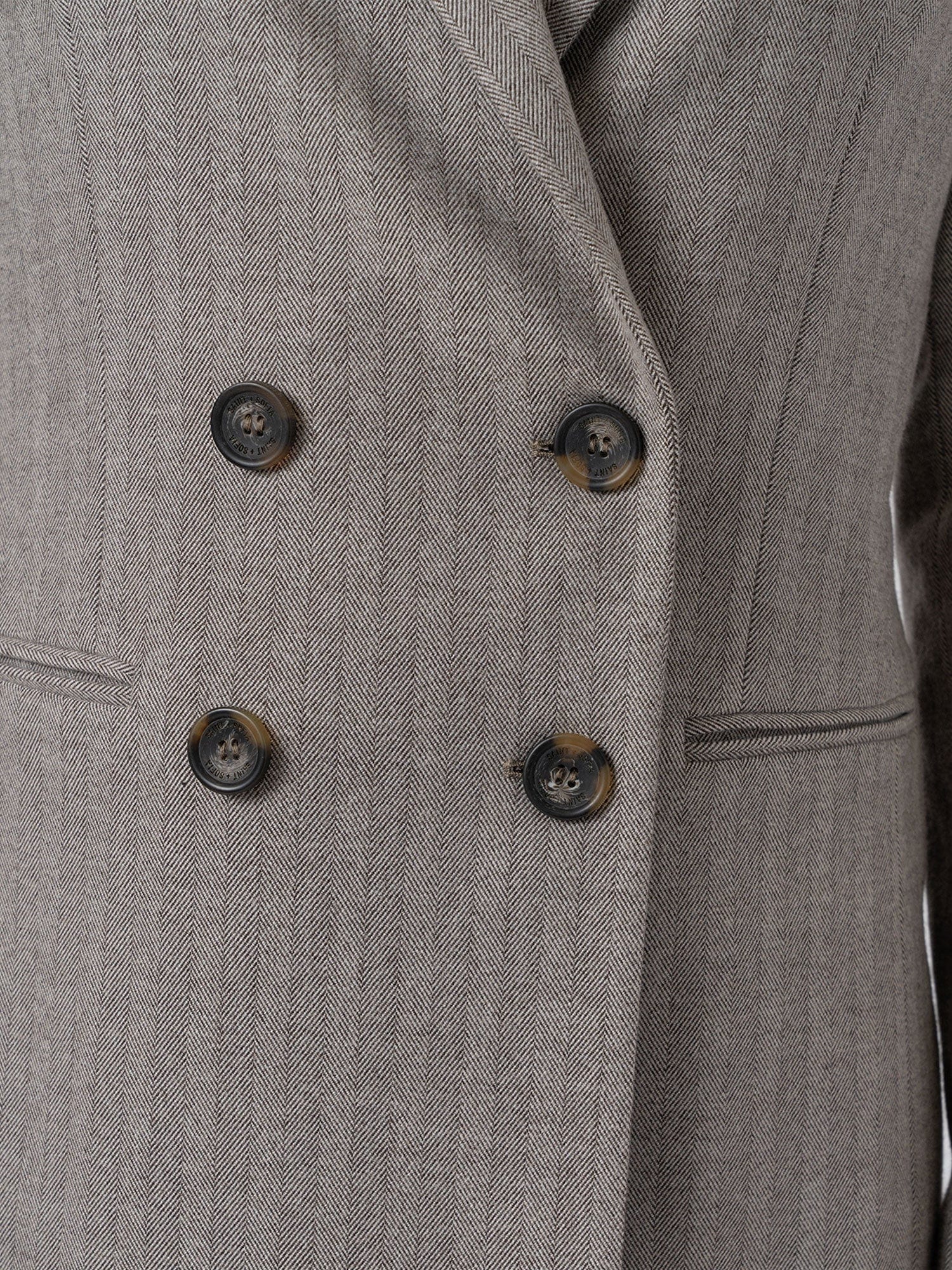 Cambridge Blazer - Brown Herringbone - Women's Jackets | Saint + Sofia® UK