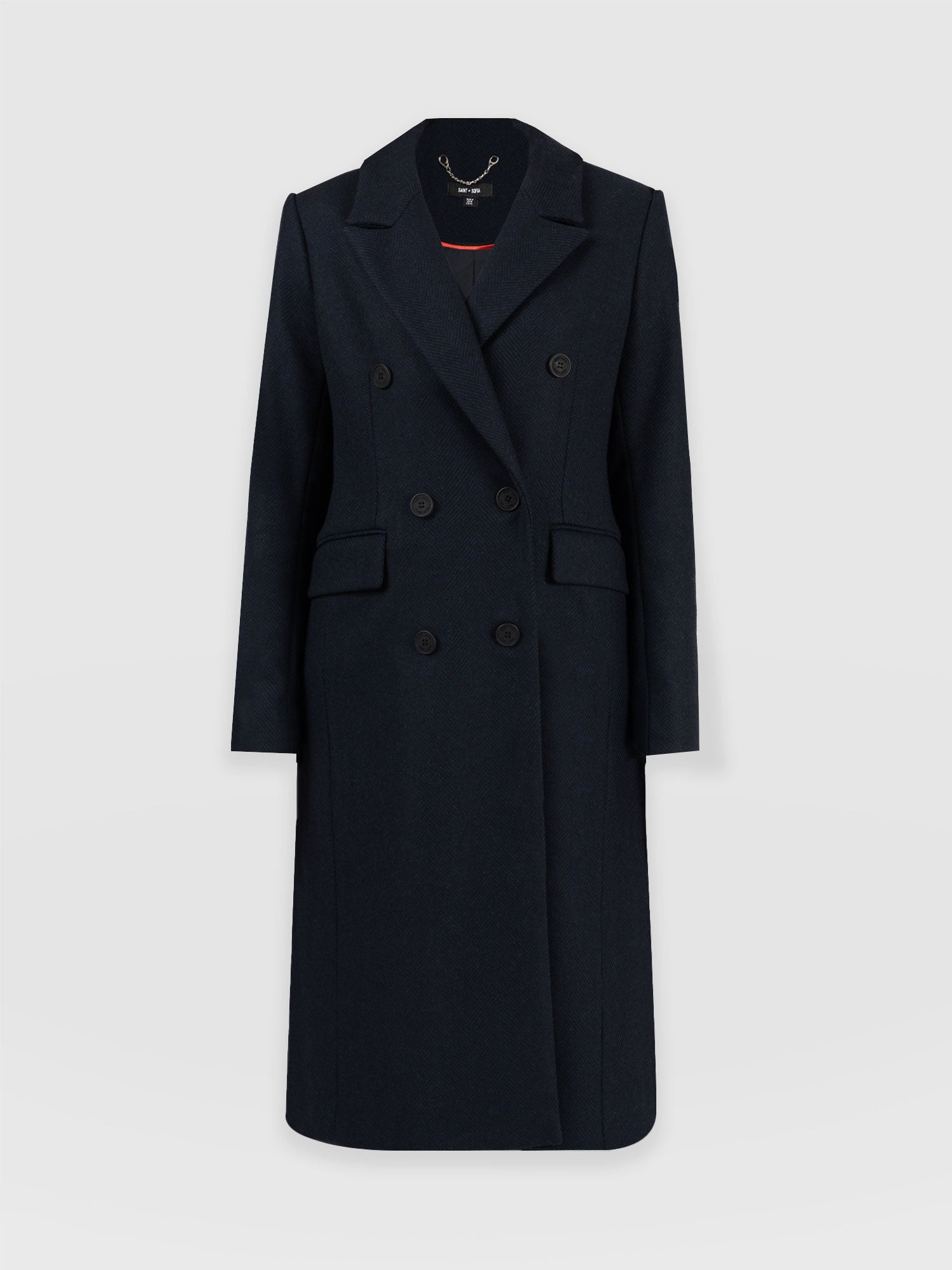 Cambridge Coat - Navy Chevron