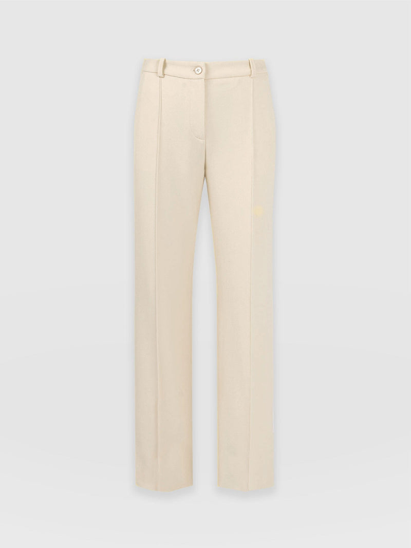 Cambridge Tailored Wide Leg Pant - Beige