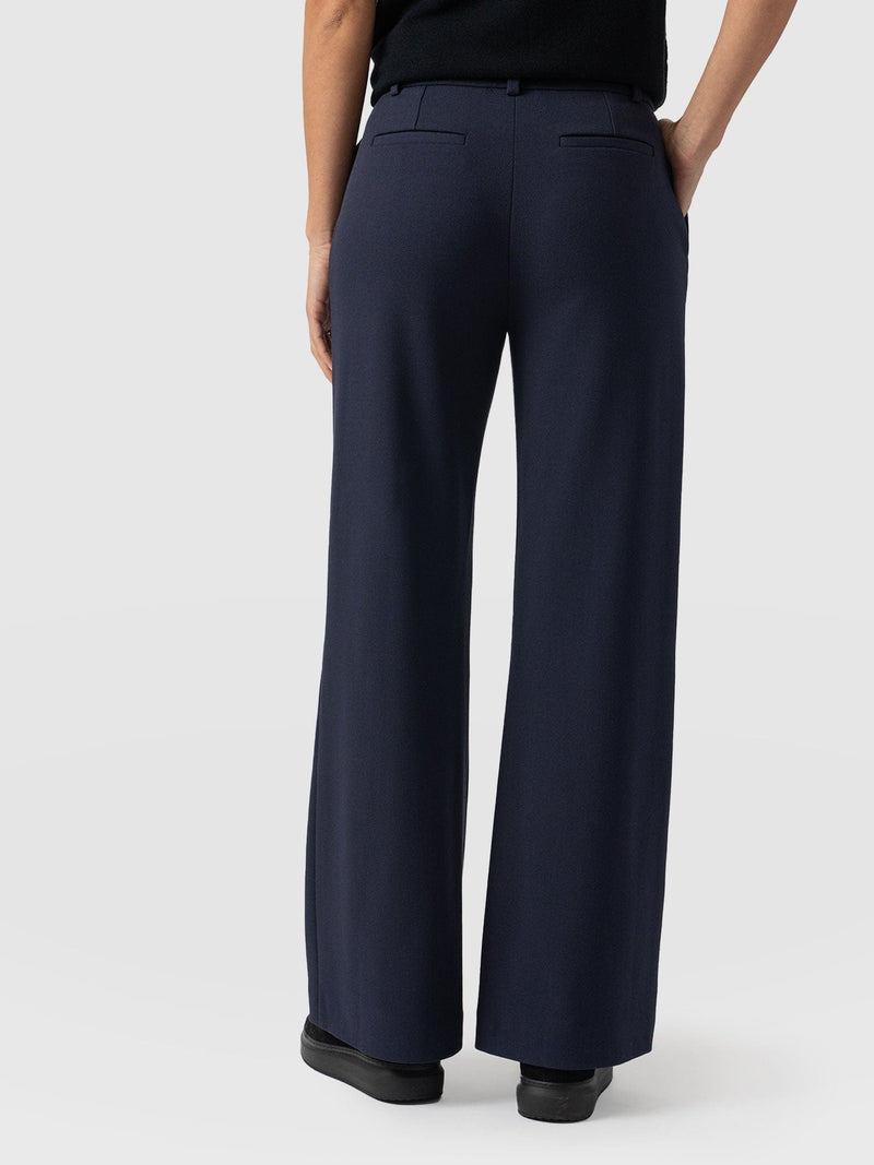 Cambridge Tailored Wide Leg Pant - Navy