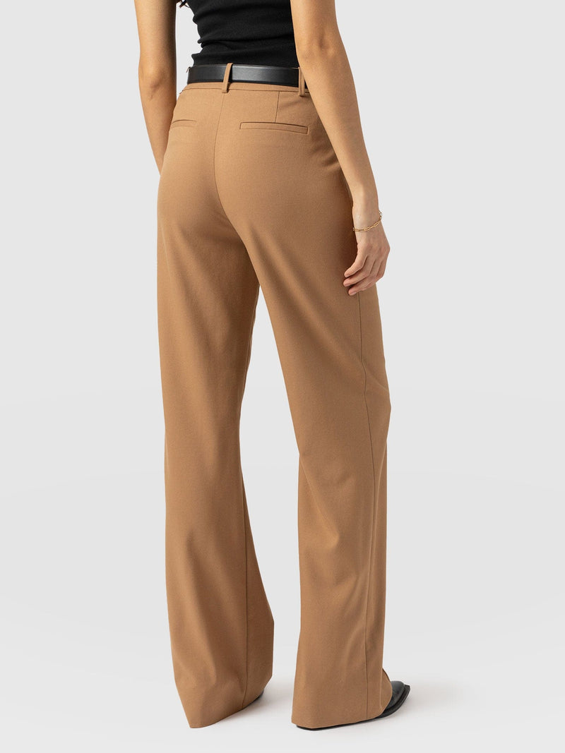 Cambridge Tailored Wide Leg Pant - Tan