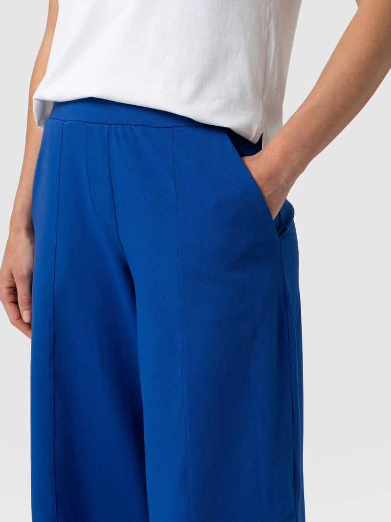 Cara Wide Leg Culotte - Cobalt Blue